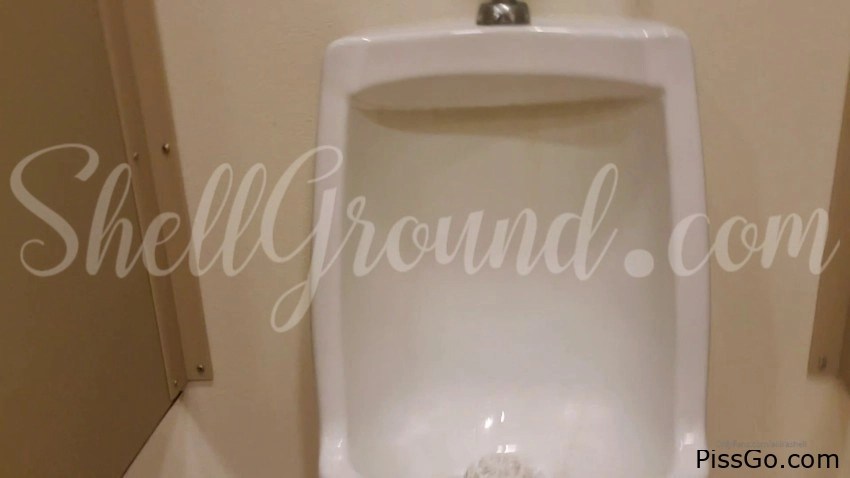 Bailey And I Using Urinals - with giggling girl Akira Shell, movie pee voyeur - (2025 | panty pee)