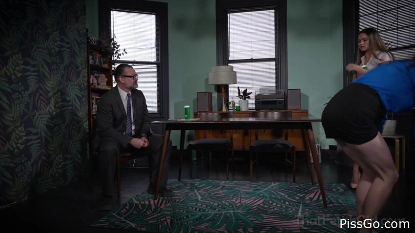 The Company Pee Test (2025|MPEG-4) girl pee, 339 MB - gentle urine warmth - Tina Lee Comet, Zoe Bloom