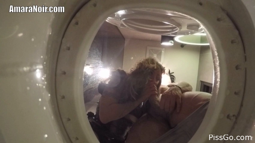 Couples Toilet Cuck - with steamy babe Amara Noir, pee release warmth - (2025 | golden sound of pissing)