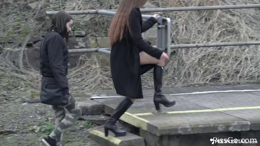 Pee Right On The Railroad Platform - with desire queen Simona Horka, pee pleasure video - (2025 | thick release)