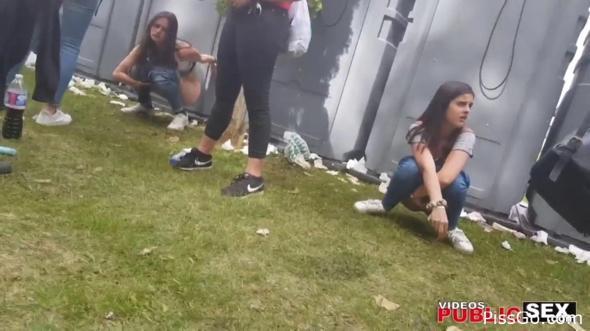 Voyeur Peeing At Festival - with passionate one Galician Gotta, pee moment touch - (2025 | cycle pee)